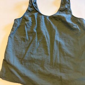 Women's Linen Khaki Green Tank Top Anko